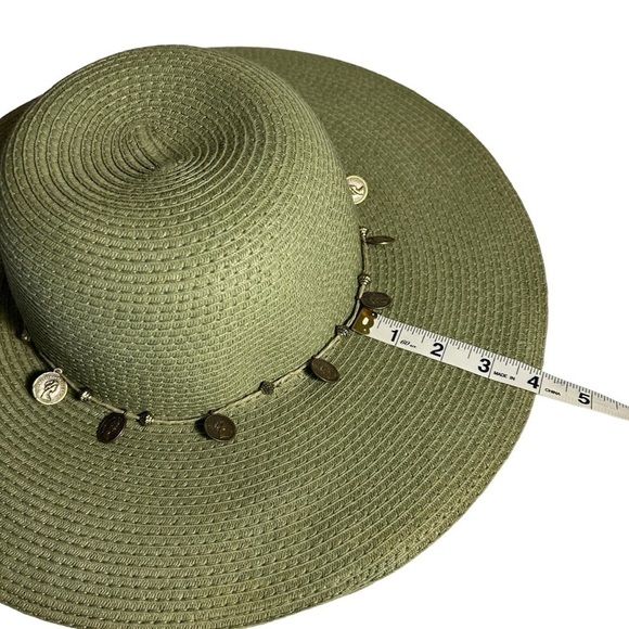 Broner Calypso Wide Brim Sunshade Floppy Embellishished Hat - Picture 9 of 12